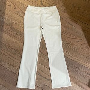 Soft surroundings, cream colored, soft and stretchy!